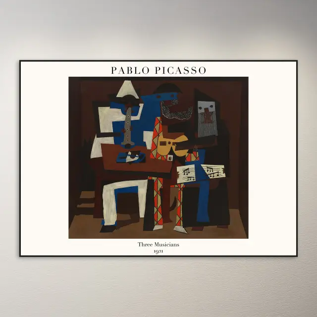 Pablo Picasso Drei Musikanten Poster