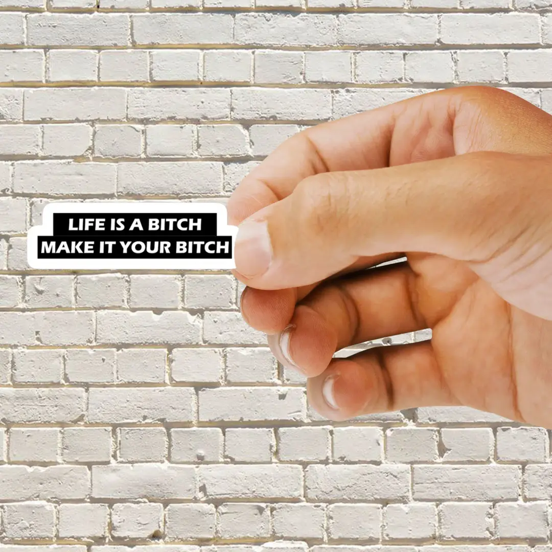 Das Leben ist eine Bitch, mach es zu deiner Bitch Sticker