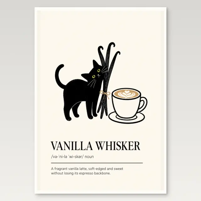 Vanille-Schnurrhaar Poster