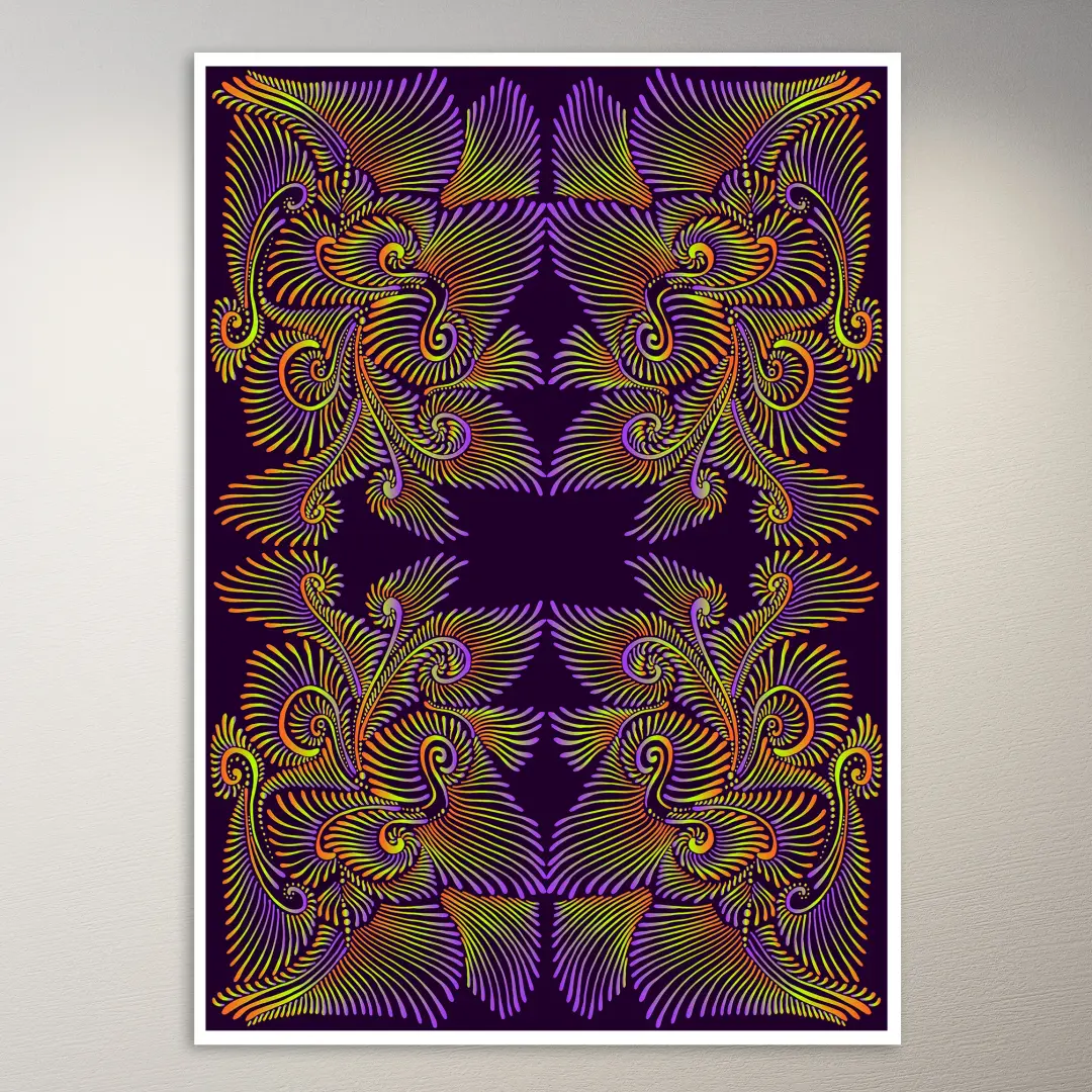 Psychedelic Trippy Aesthetic Wall Poster