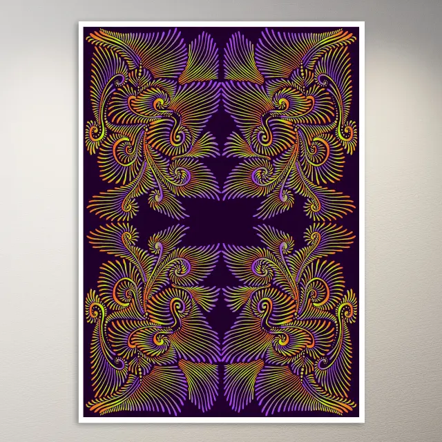 Psychedelisches Trippy-Ästhetik-Wandposter
