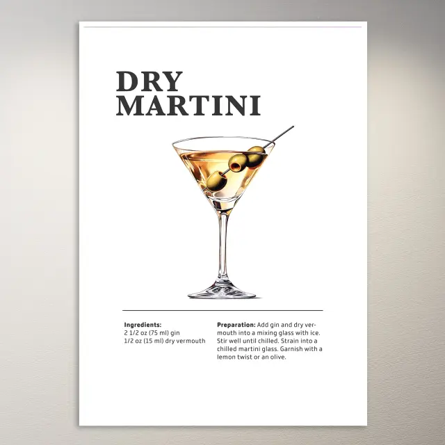Dry Martini Poster