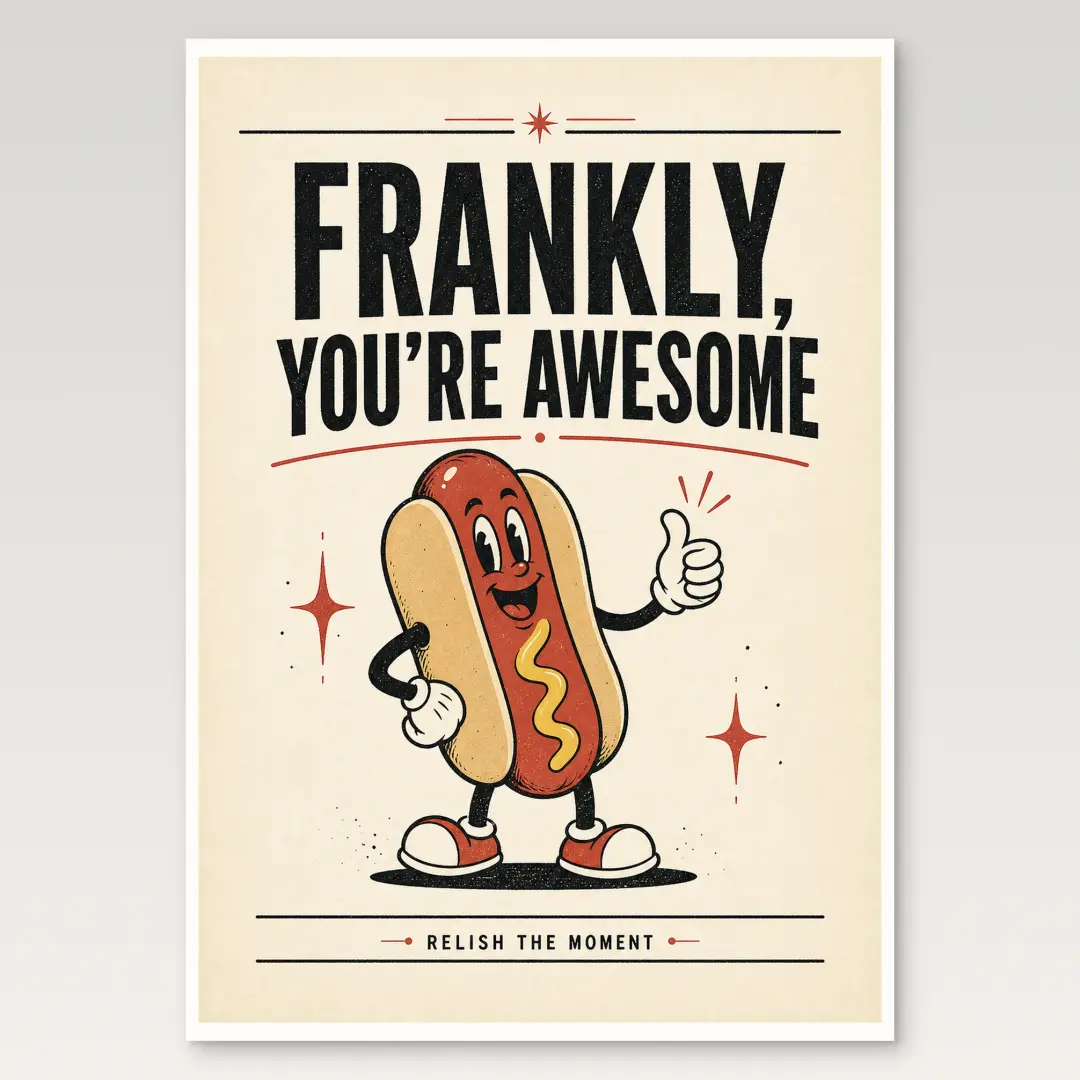 Hot Dog Poster