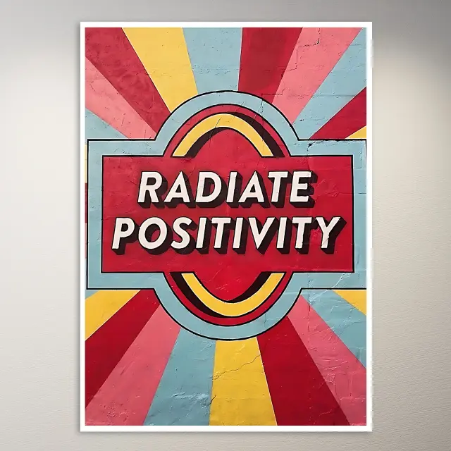 Strahle Positivität aus | Ästhetik-Poster