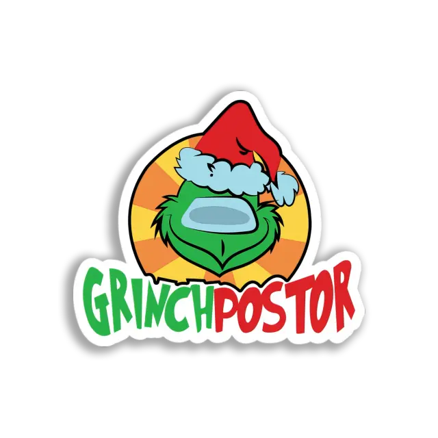 Grinch-Postor-Gesicht Sticker