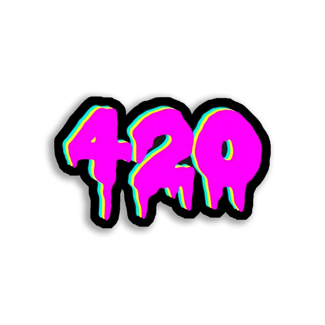 Trippy Dripping 420 Sticker