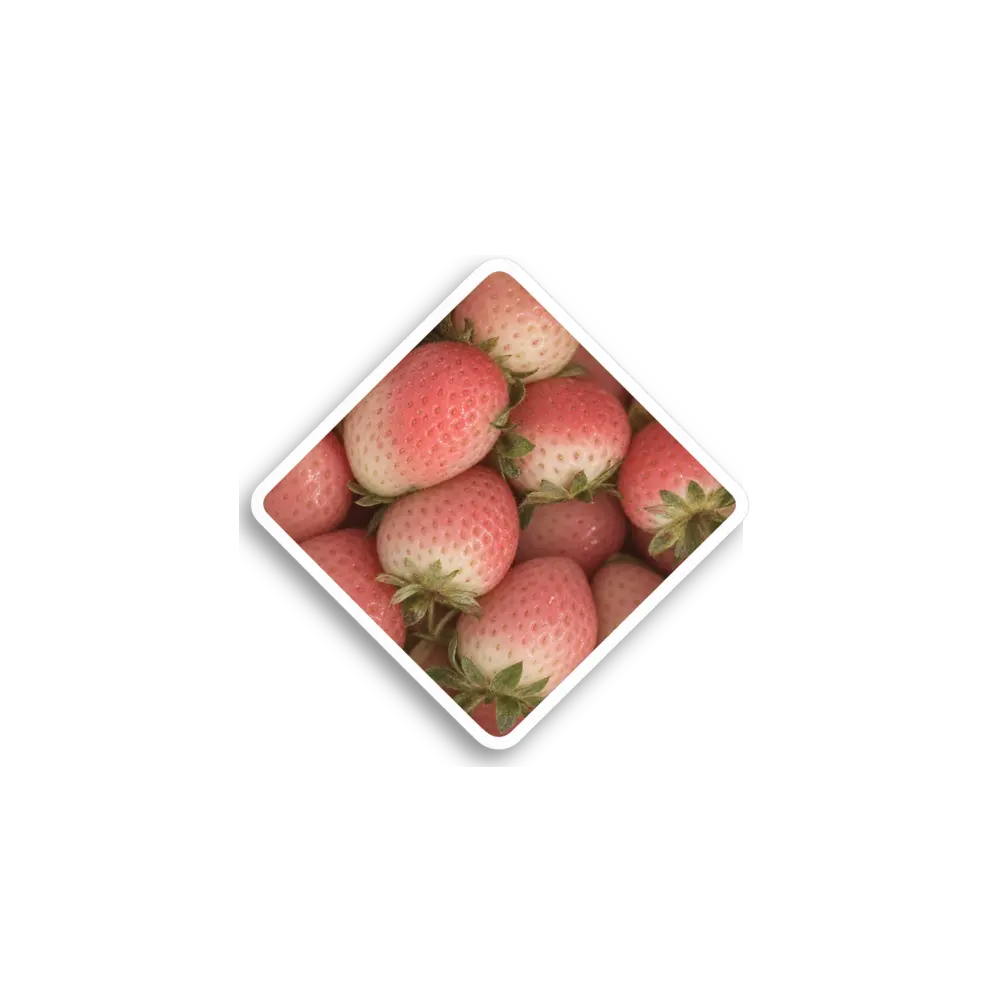 Pegatina de foto de fresa