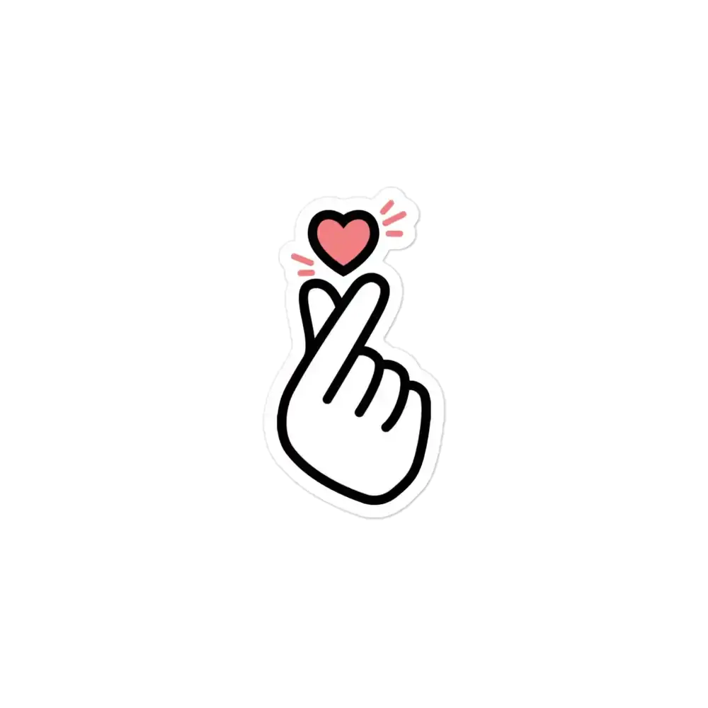 Korean Finger Heart Sticker