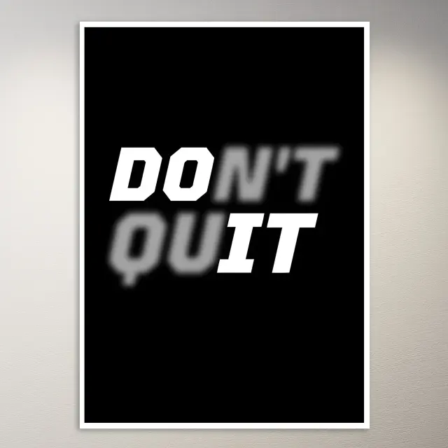Gib nicht auf | Money-Mindset-Poster