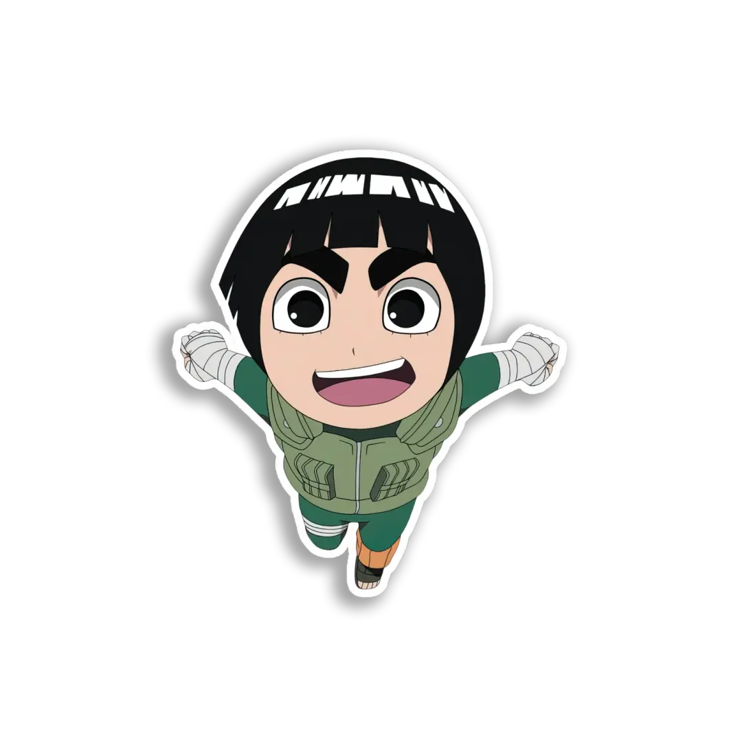 Rock Lee Chibi Art Sticker