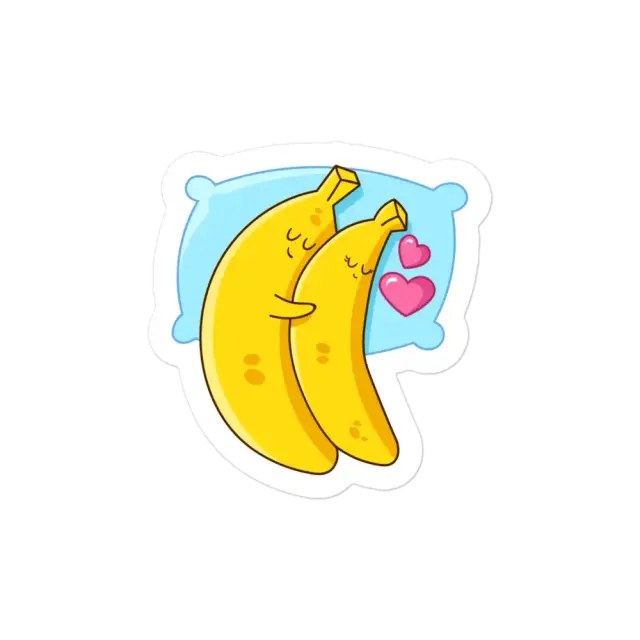 Schlafendes Bananenpaar Sticker