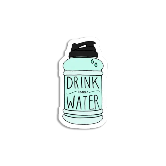 Trink mehr Wasser Sticker