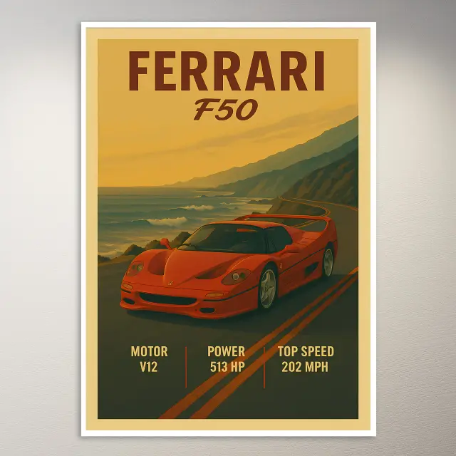 Póster de Ferrari F50 Roadster