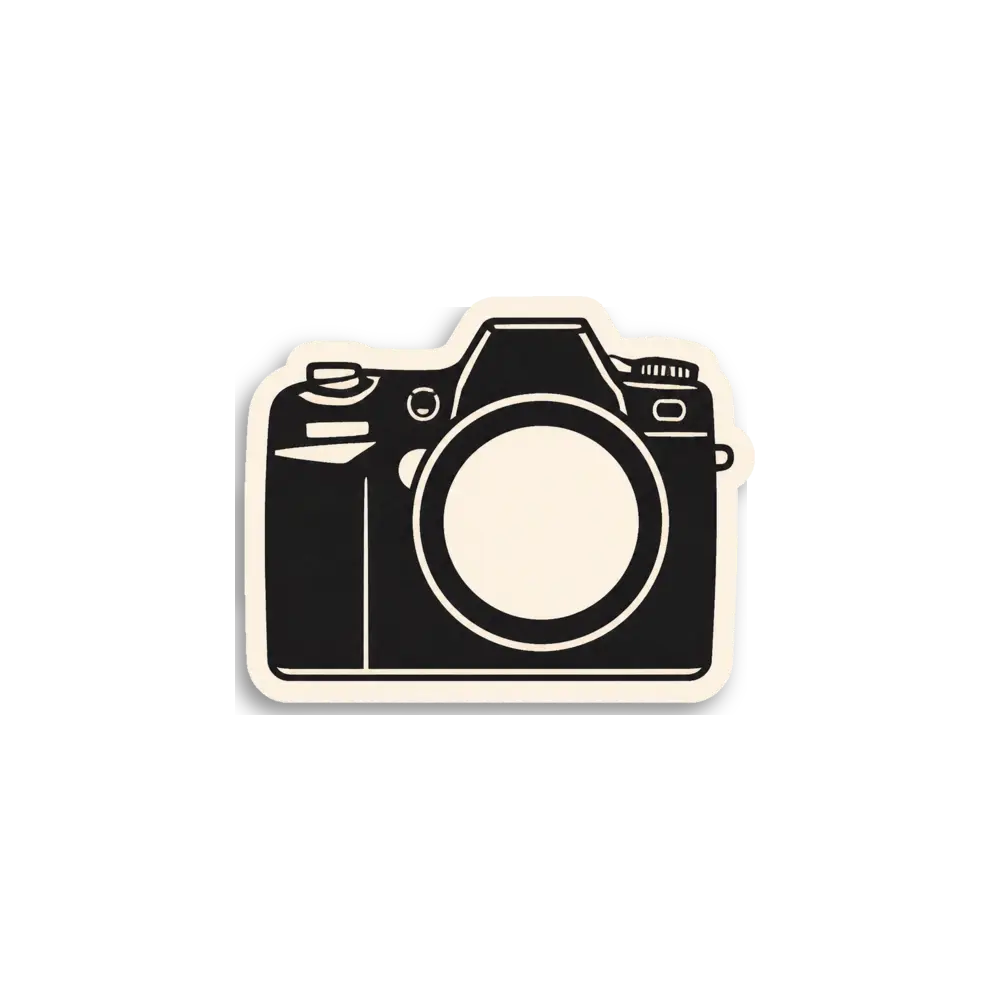 Vintage-Kamera Sticker