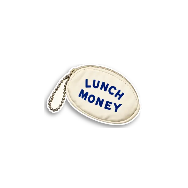 Lunch Money Coin Purse Sticker