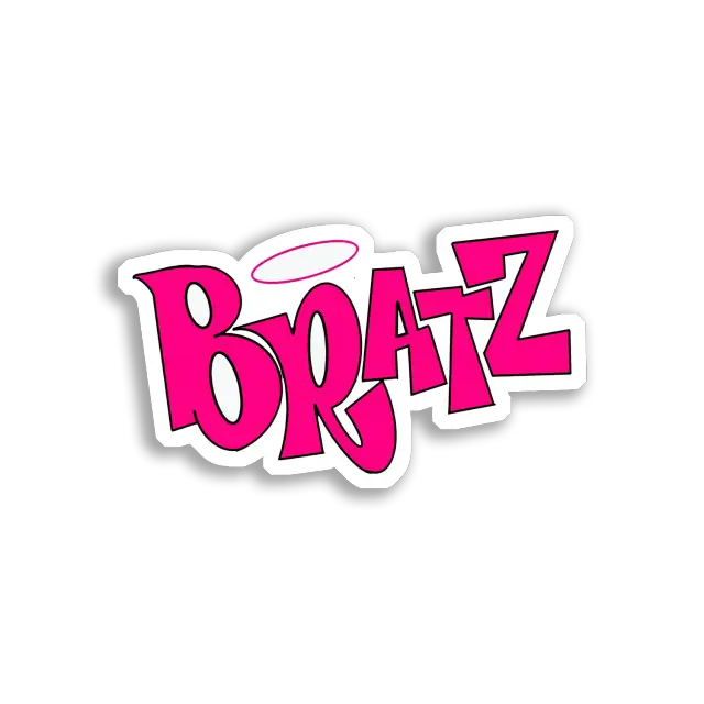 Bratz Logo in Rosa Sticker
