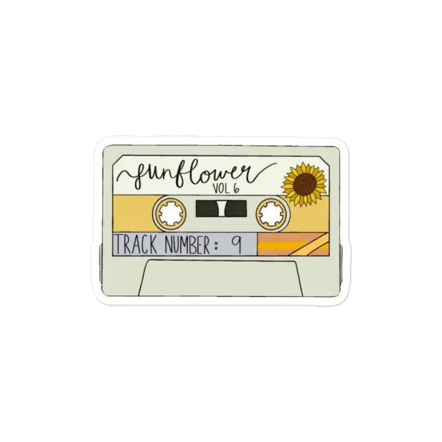 Sonnenblumen-Kassetten-Sticker