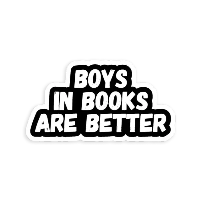Pegatina Los chicos son mejores en los libros