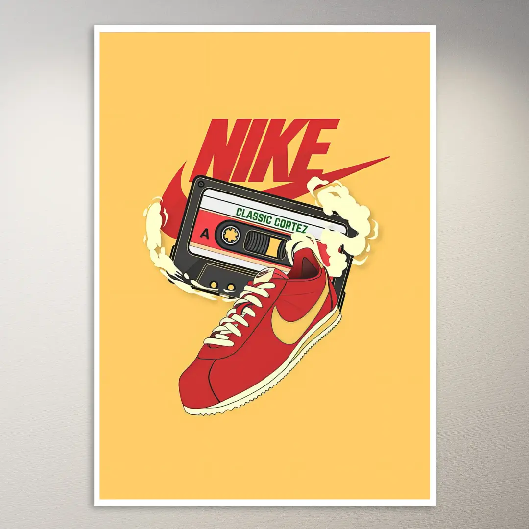 Póster de zapatillas Nike Classic Cortez