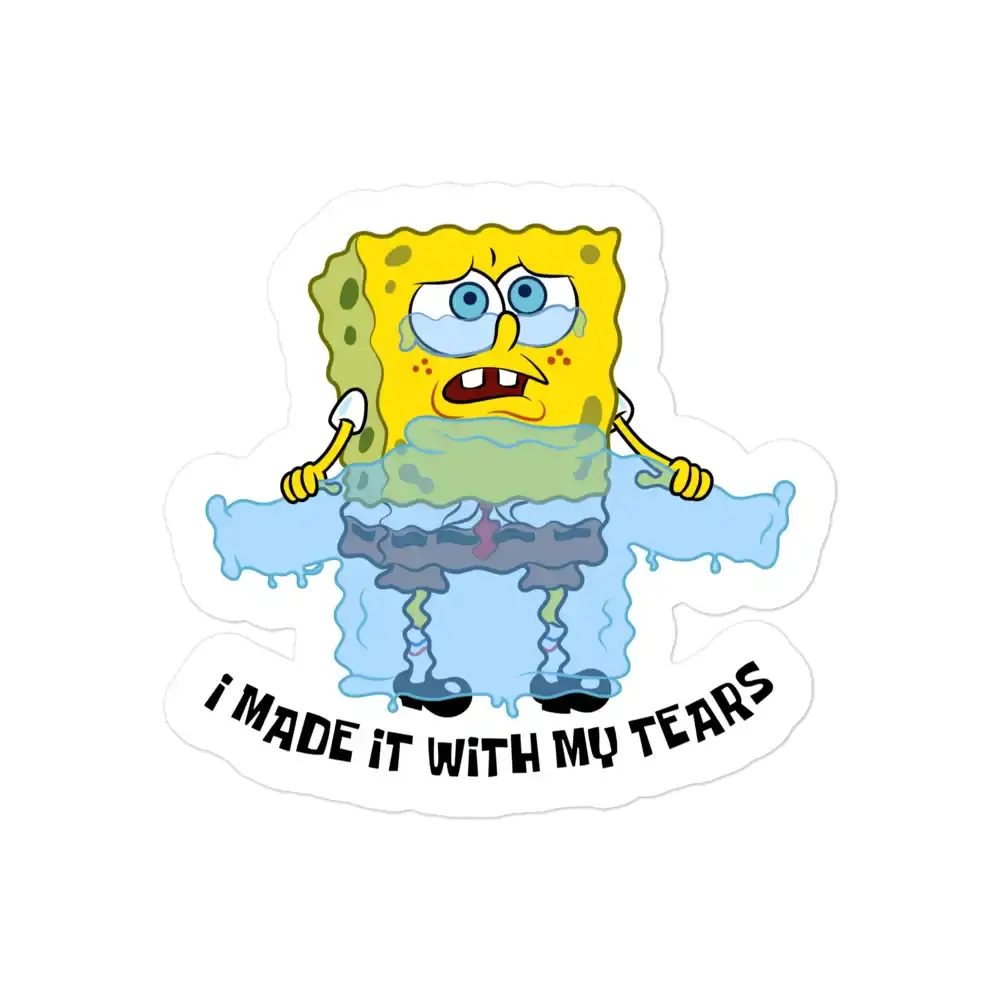 SpongeBob zerrissener Pullover Sticker