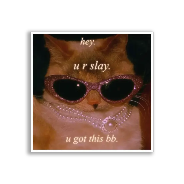 ملصق أنتِ متألقة، يمكنكِ فعلها