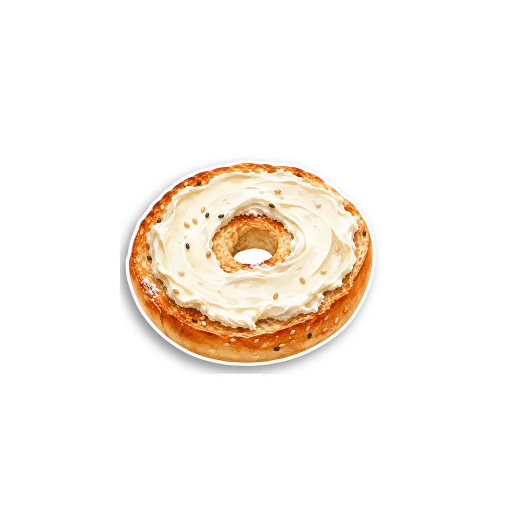 Bagel-Sticker