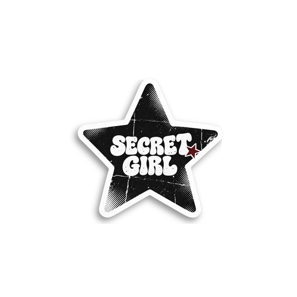 Pegatina de estrella Chica secreta