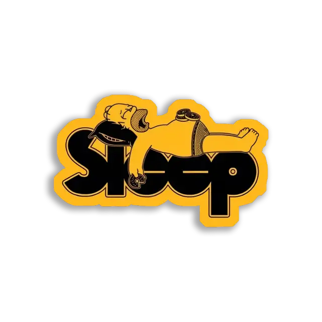 Homer Simpson schläft tief und fest Sticker