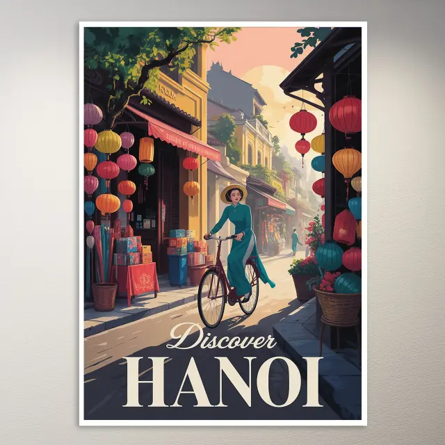 Hanoi Travel Poster
