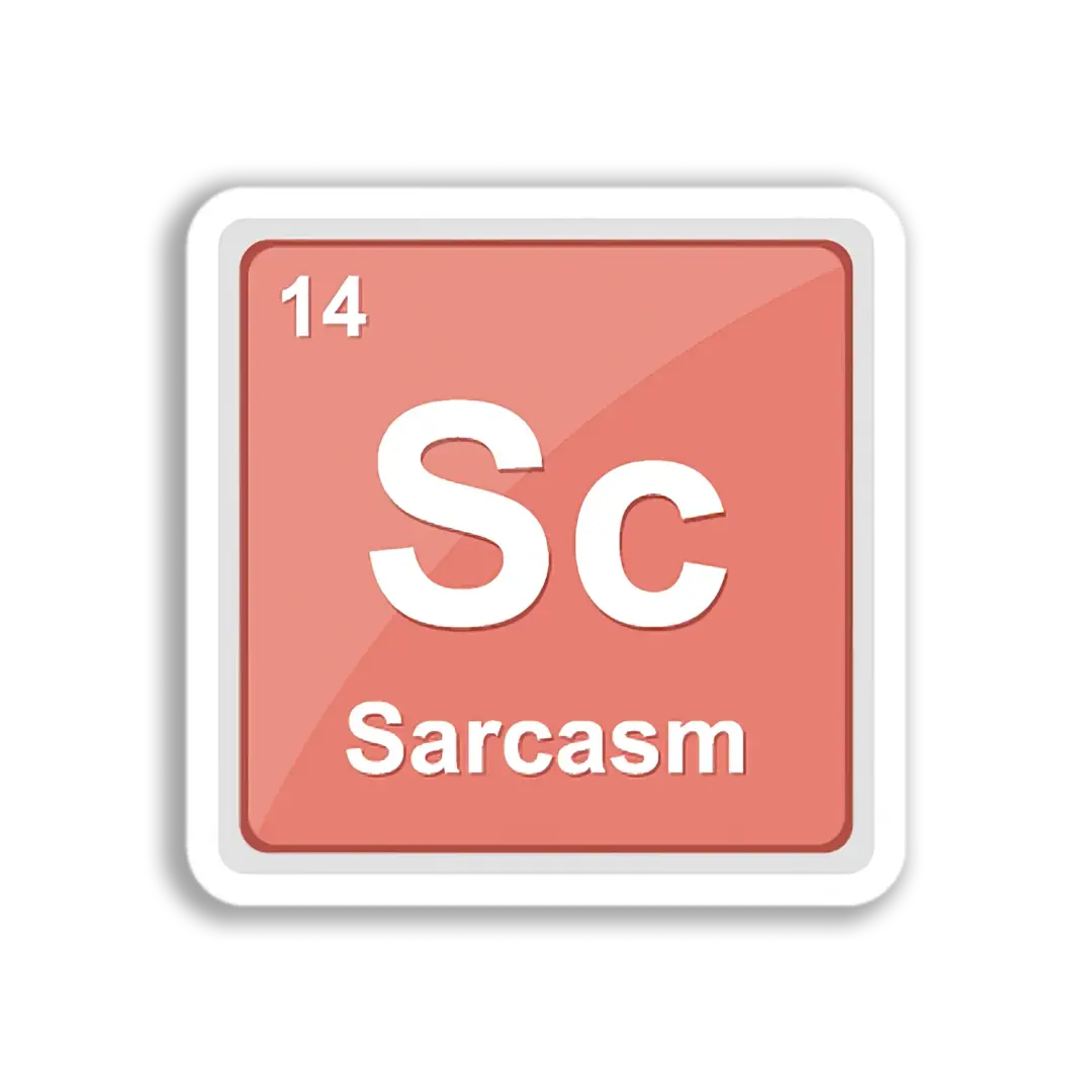 Sarcasm Element Symbol Sticker