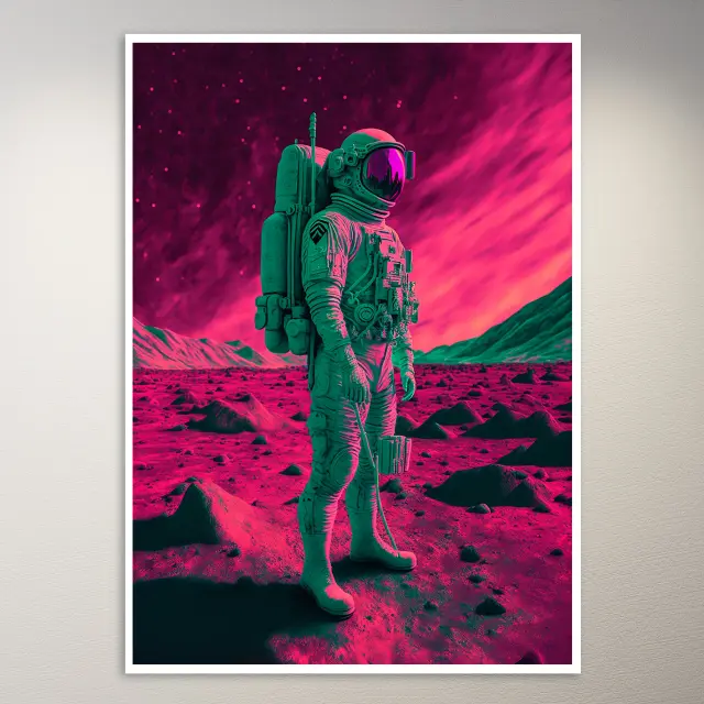 Fantasy-Astronaut Astronomie-Poster