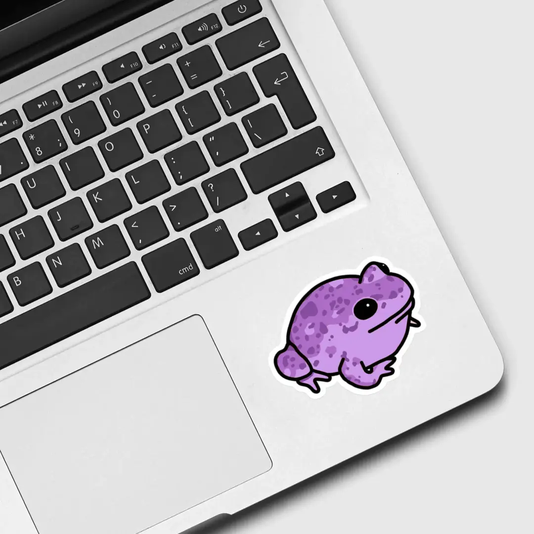 Lila Frosch Sticker