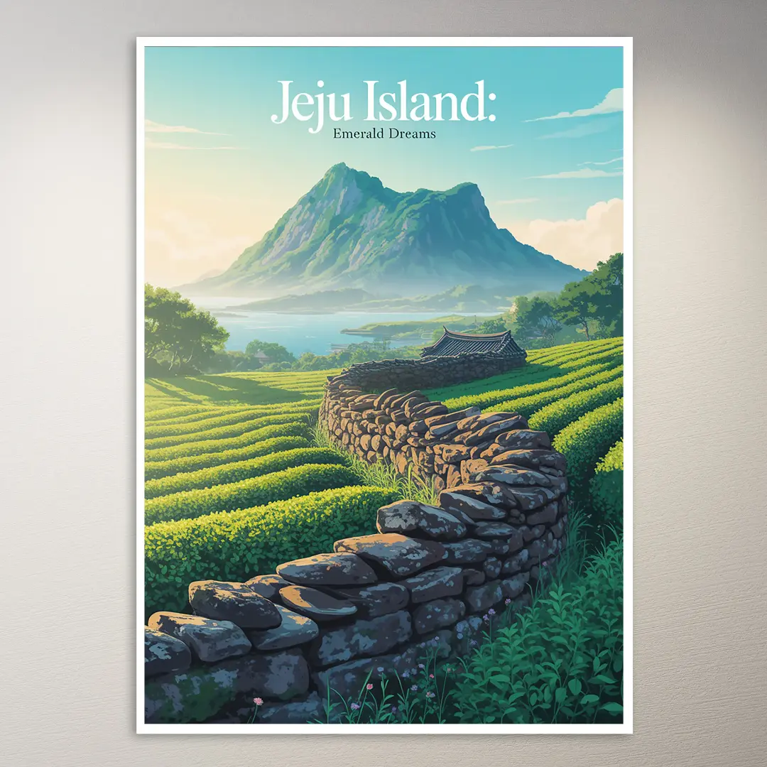 Insel Jeju Reiseposter