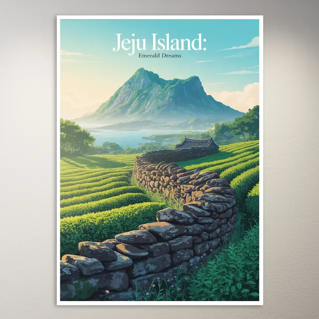 Jeju Island Travel Poster