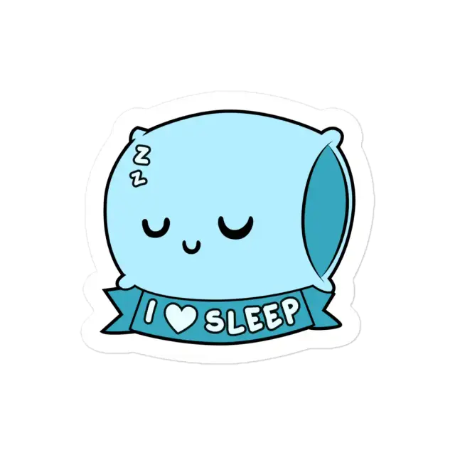 Pillow I Love to Sleep Sticker