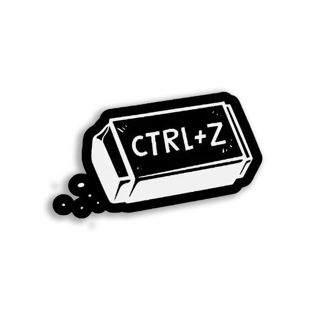 Ctrl+Z The Undo Button Sticker