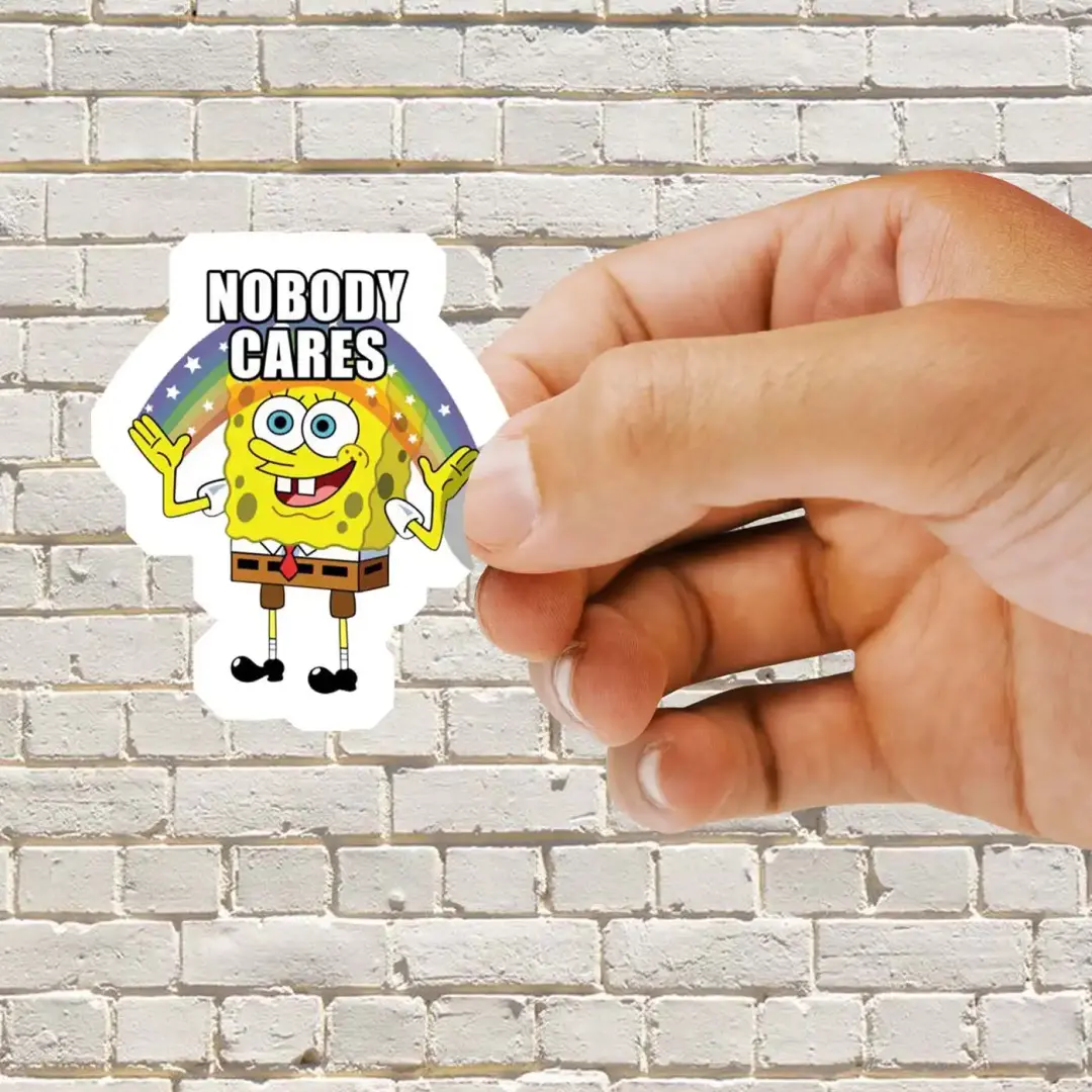 ملصق Spongebob لا أحد يهتم