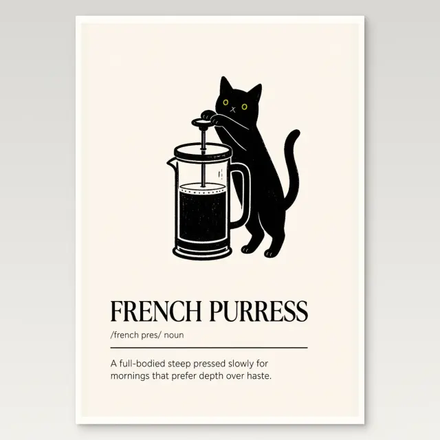 French Purress Poster