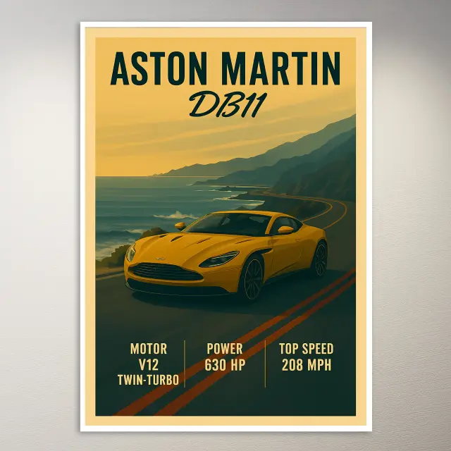 Aston Martin DB11 Roadster Poster