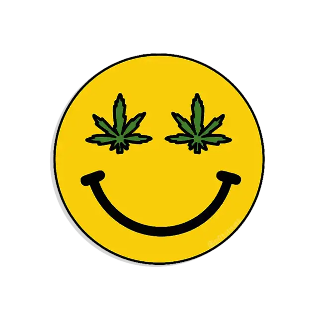 Leaf Smiley Sticker