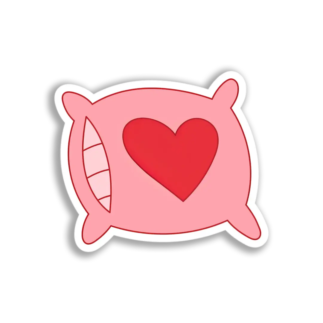 Heart Pillow Sticker