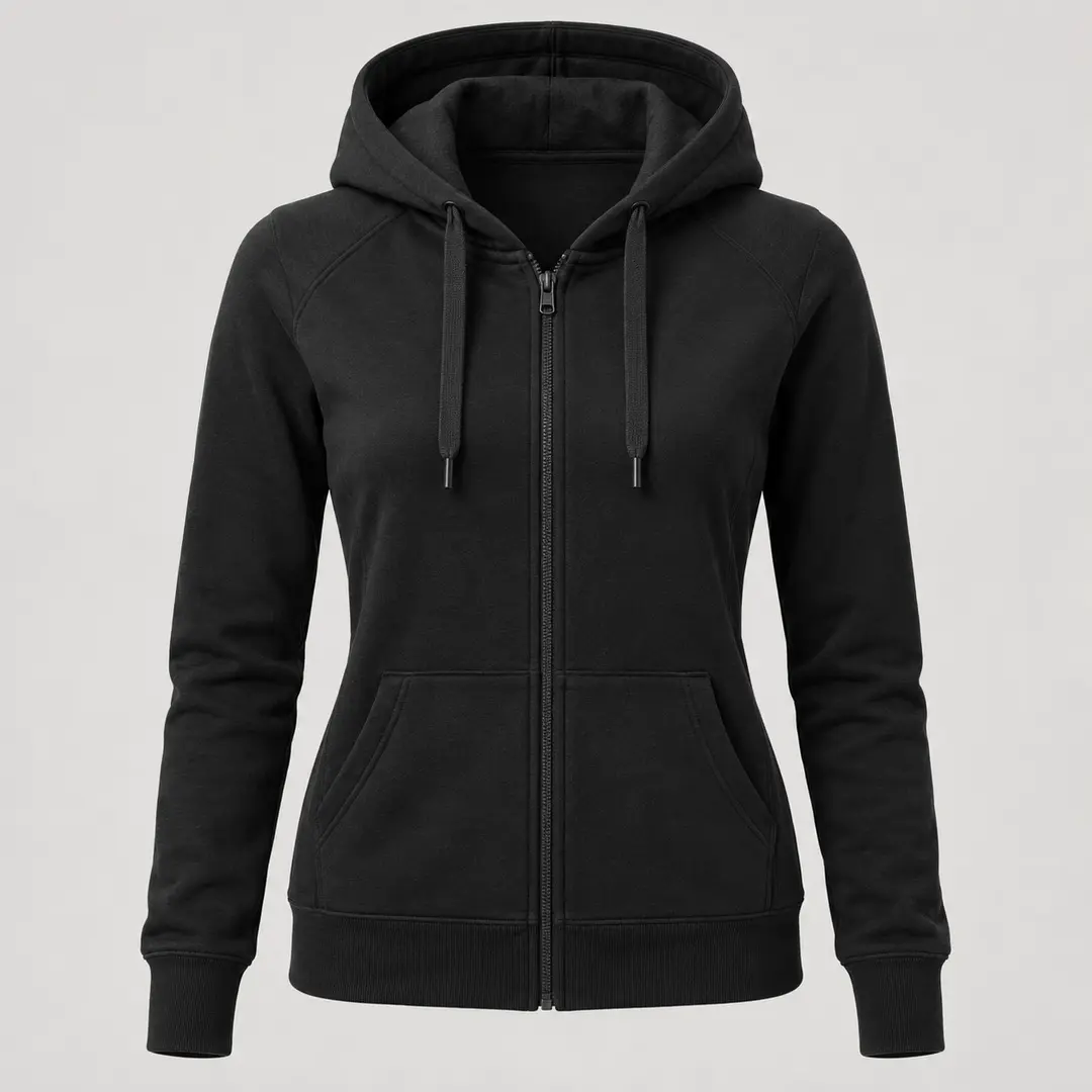Starlight Tech Zip Hoodie in Black