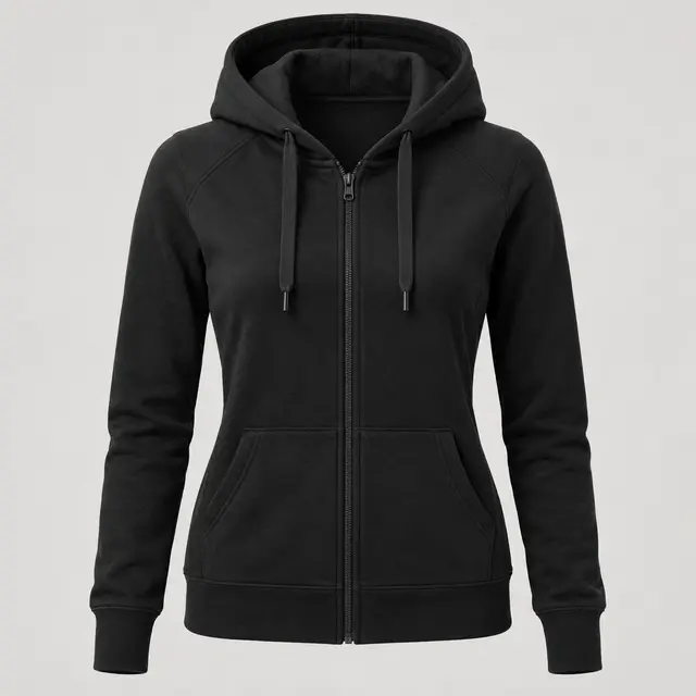 Starlight Tech Zip Hoodie in Black