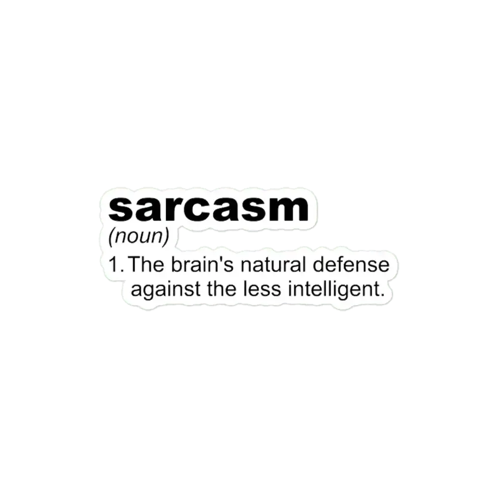 Sarcasm line Sticker