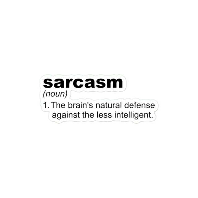 Sarcasm line Sticker