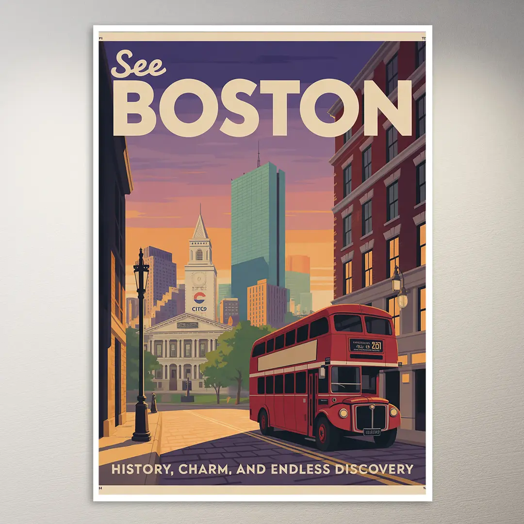 Boston Reiseposter