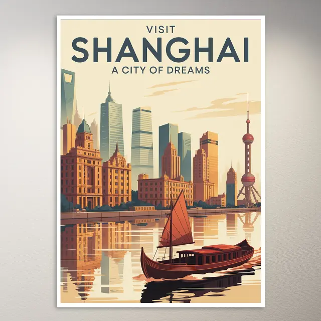 Shanghai Reiseposter
