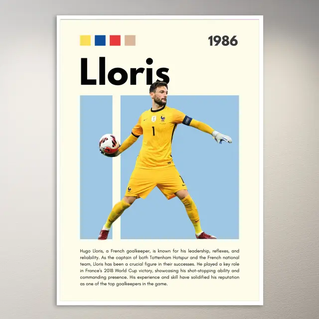 Hugo Lloris französischer Torwart Poster
