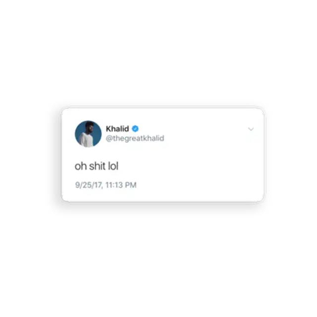 Khalid Tweet-Sticker