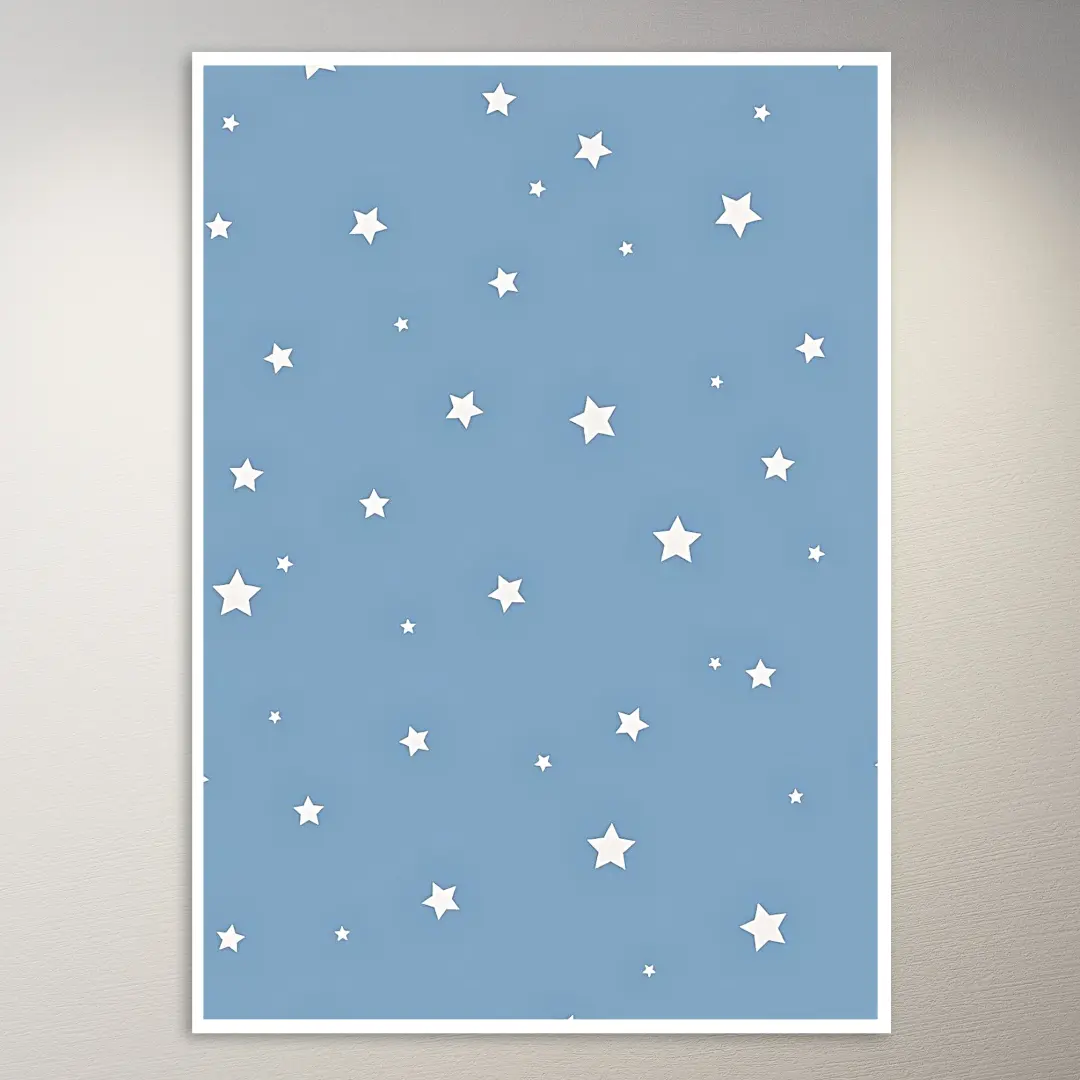Blaue Sterne | Ästhetik-Poster